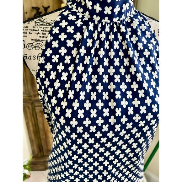 Pink Tartan 100% silk halter dress in clover design - Picture 7 of 11